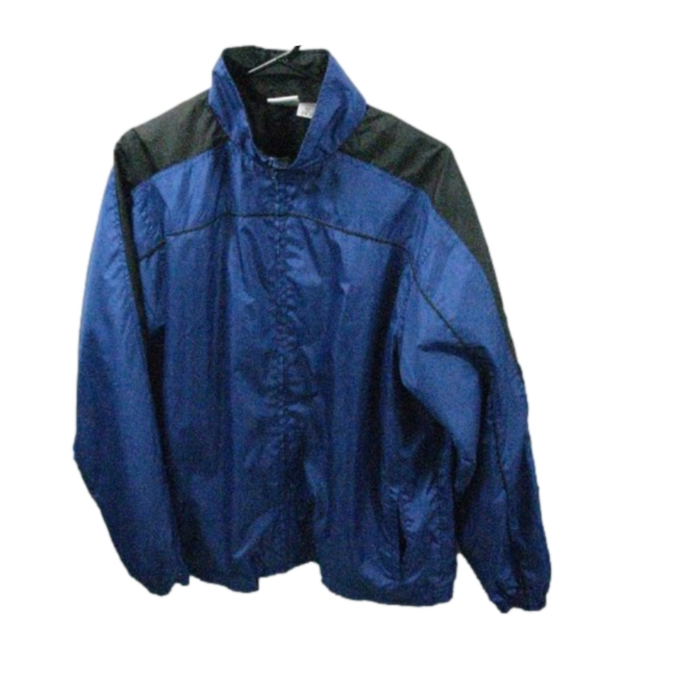Athletic Works Men's Blue/Black Windbreaker Size Medium